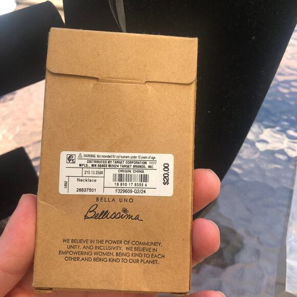 Bellisima Uno 14k Gold Dipped "Optimist" Flower Necklace - Picture 4 of 5